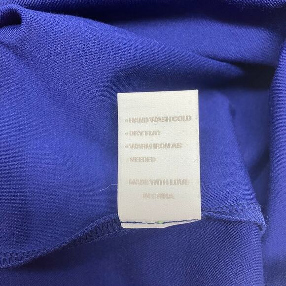 Ellie Kai Holly Stretch 3/4 Sleeved Priscilla Dress Royal Blue Size 2 NWT - Picture 10 of 11